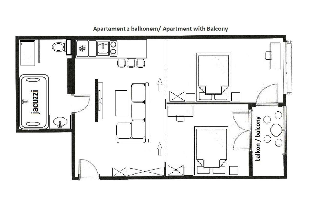Jacuzzi Apartments Krakow Luaran gambar